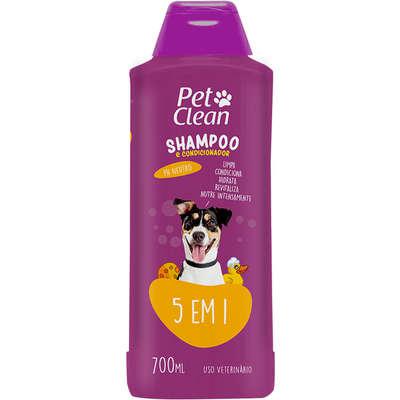 Shampoo Pet Clean 5 em 1 para Cães e Gatos - 700 mL