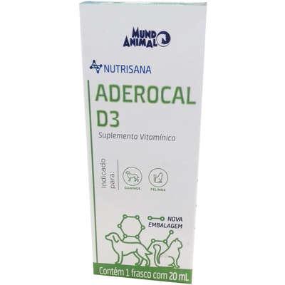 Suplemento vitaminico aderocal d3 mundo animal nutrisana