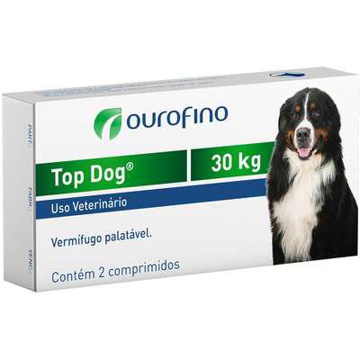 Vermifugo ourofino top dog para cães de até 30 kg - 2