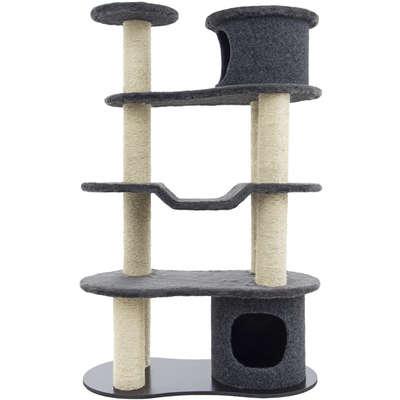 Brinquedo Arranhador Carlu Pet House Building Cinza