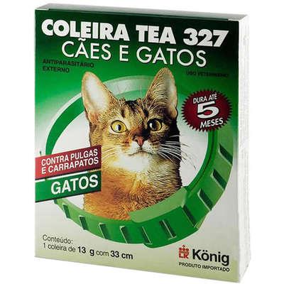 Coleira antiparasitária externo 33 cm para gatos