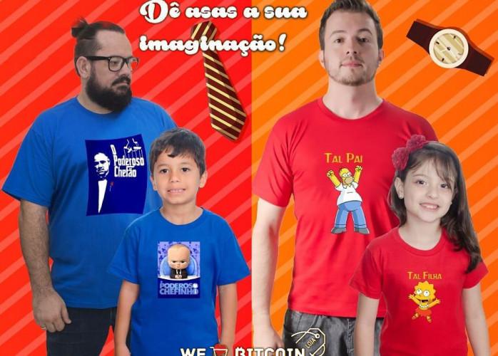 Camiseta personalizada para o dia dos pais