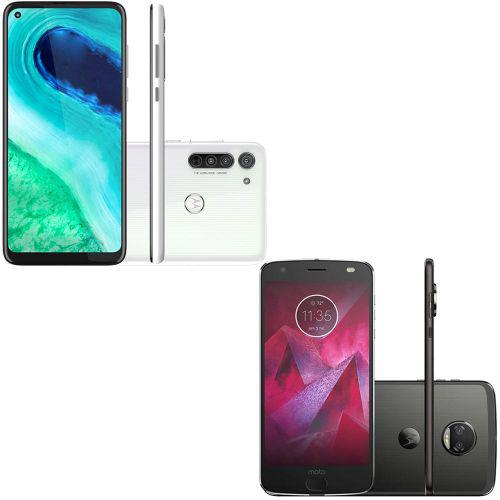 Celular Motorola Moto G8 Branco Prisma 4GB RAM 64GB + Moto