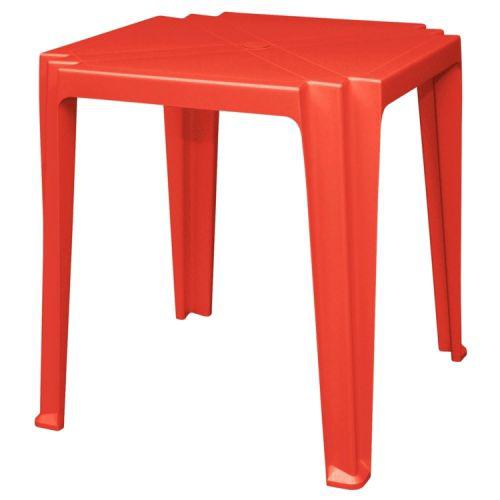 Mesa quadrada tramontina tamba/u00fa vermelho