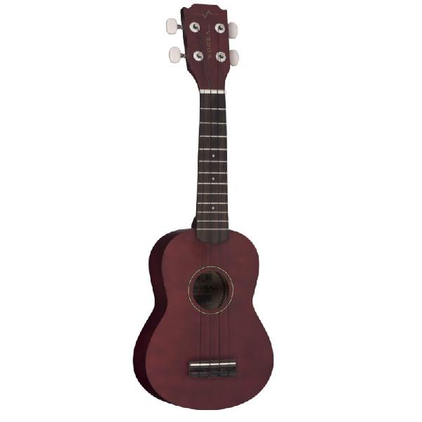 Ukulele acústico vogga vuk303 soprano brown coffee fosco