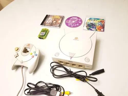 Dreamcast completo branquinho + controle + jogo original