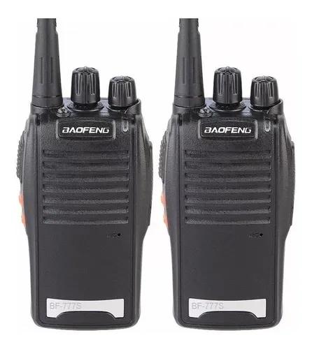 2 Rádio Comunicador Baofeng Walkie Talkie 16 Canais Bf 777s