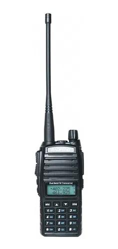 Kit 2 rádio comunicador 5w bf vhf /uhf/ fm dual band uv-82