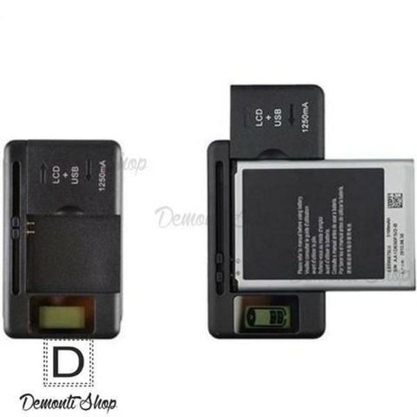 Carregador Universal Móvel Bateria Celular Usb Porta Lcd