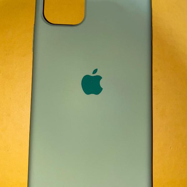 Case capa iphone 11 normal verde apple logo