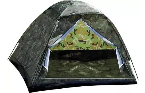 Barraca camping camuflada 3 lugares-menor preço ! p.entrega