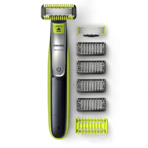 Barbeador elétrico philips oneblade qp2620/10 bivolt preto