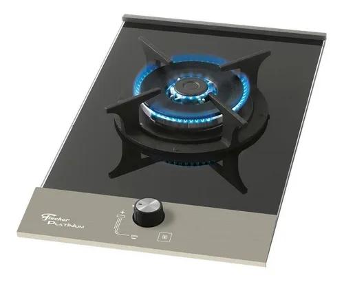 Fogão cooktop fischer 1 boca tripla chama platinium gás