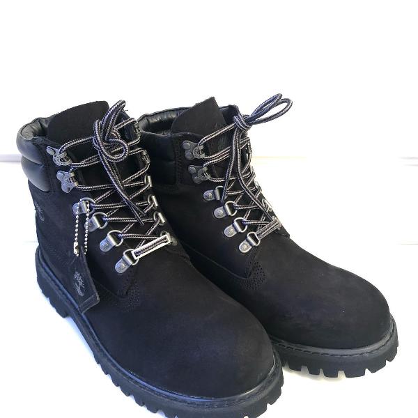 Bota timberland brooklyn boot preta tamanho 40.