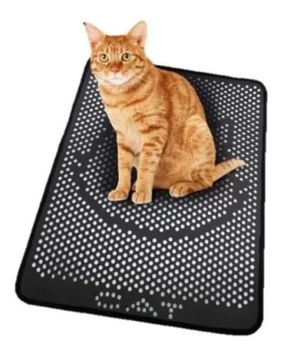 Tapete pet higiênico para gatos coletor de areia g 68x56 cm