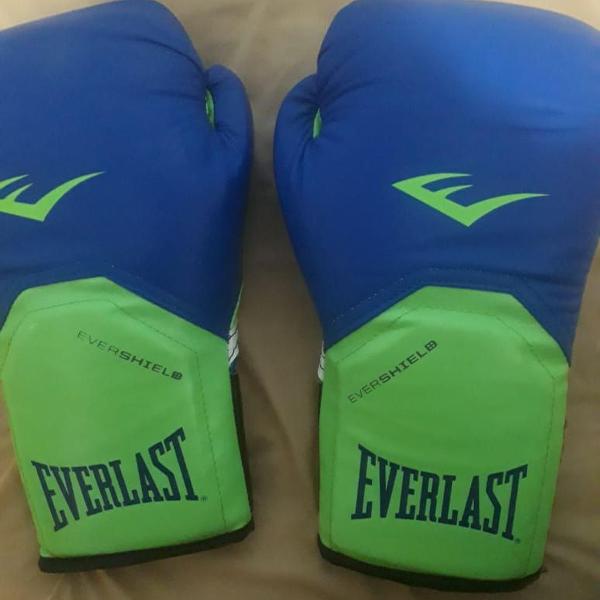 Luva boxe muay thai everlast pro style elite original