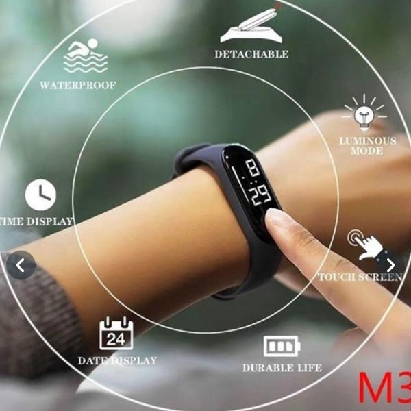 Smart watch pulseira inteligente smartband m3 monitor