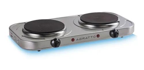 Fogão Cooktop Elétrico Inox 2 Bocas Agratto