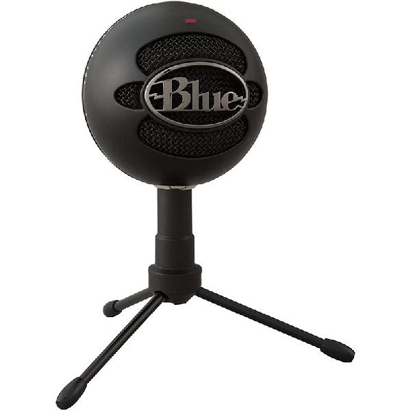 Microfone condensador usb blue snowball ice preto