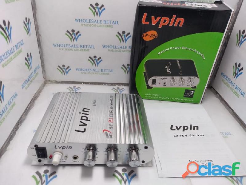 Mini amplificado prata lvpin 838, excelente beneficio e ótima qualidade