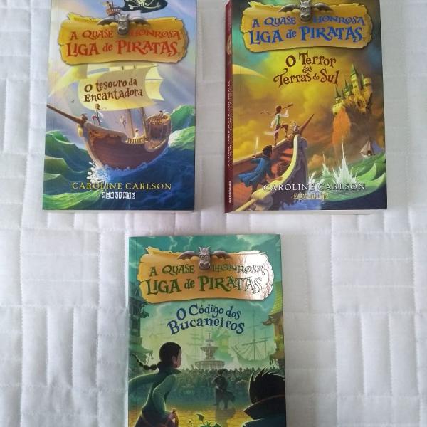 Coleção de livros A Quase Honrosa Liga De Piratas (3