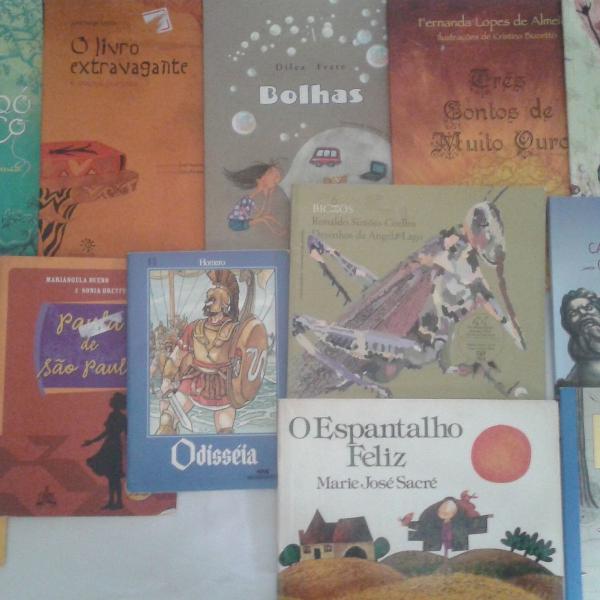 Lote com 12 livros infantis diversos - clássicos