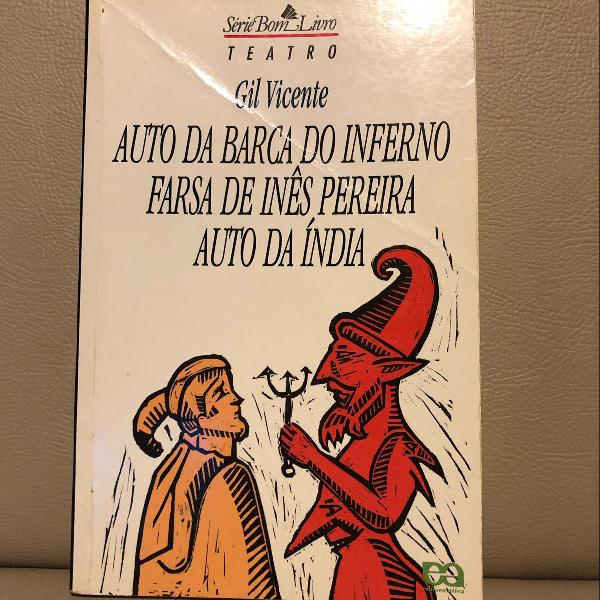 livro: auto da barca do inferno; farsa de inês pereira;