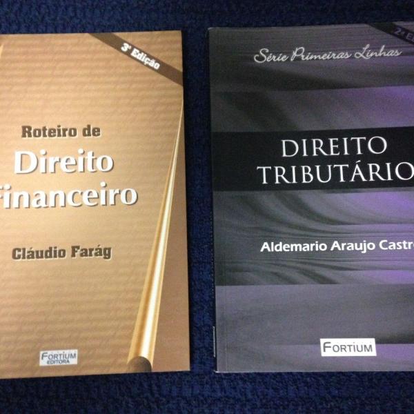 Livros direito financeiro ,tributário