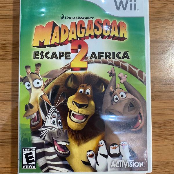 Jogo nintendo wii madagascar escape africa 2 americano