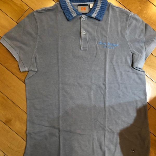 camiseta polo cinza hugo Boss