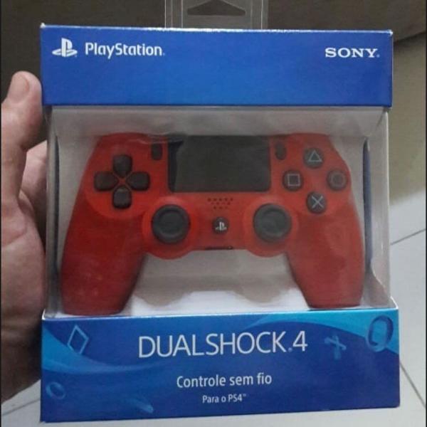 Controle playstation 4 vermelho