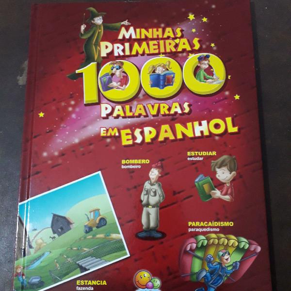 Livro educativo minhas primeiras 1000 palavras em espanhol