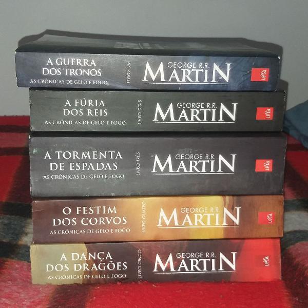 Série livros Game of thrones - livro 1 ao 5