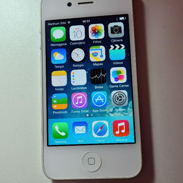 iPhone 4s branco 8 GB (usado)