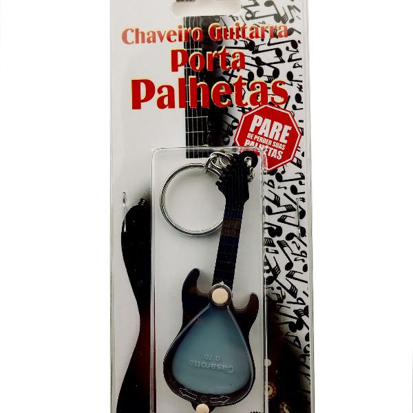 Chaveiro porta palhetas guitarra