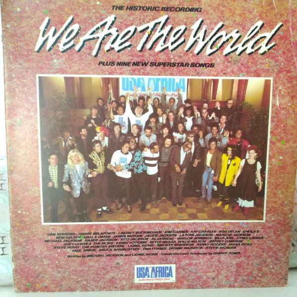 disco lp original we are the world usa for africa 1985