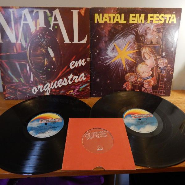 Lp natal em orquestra (1987) e coral infantil canarinhos