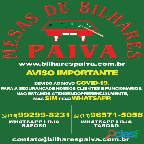 mesa de bilhar Bilhares Paiva