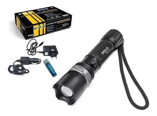 Lanterna tática profissional led zoom recarregável bivolt