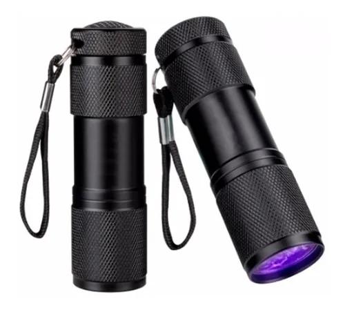 Lanterna uv 9 led ultra violeta luz negra dinheiro falso