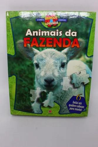 Livro animais da fazenda inclui seis quebra-cabeças para...