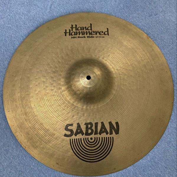 Prato sabian hand hammered hj rock ride raridade