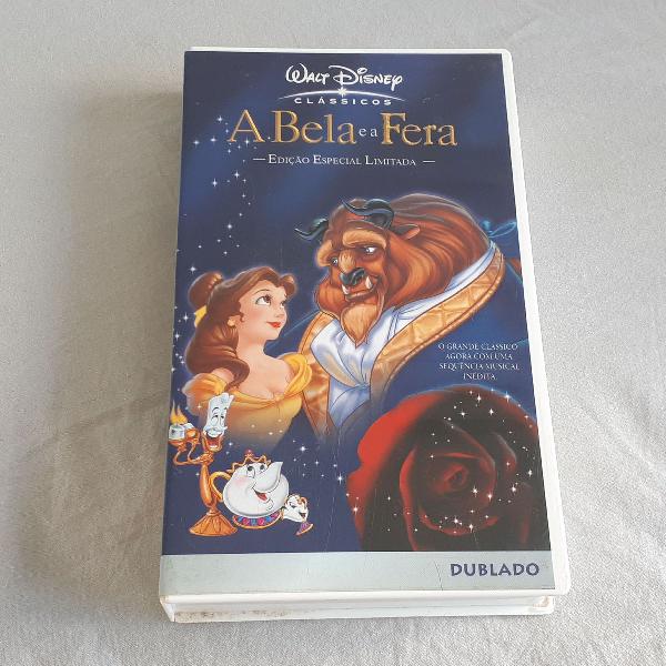 vhs edição limitada - a bela e a fera