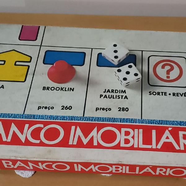 Jogo banco imobiliário original anos 80