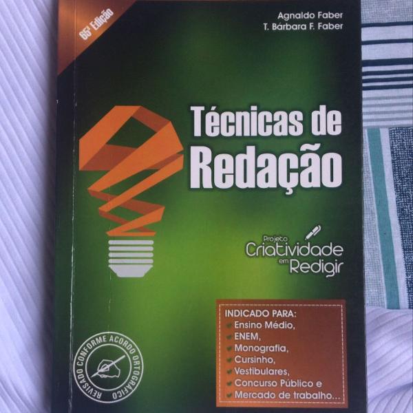 livro - técnicas de redação