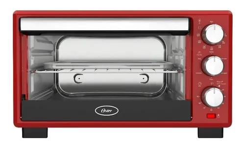 Mini forno elétrico oster 110v vermelho com capacidade de