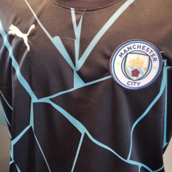 Camisa manchester city lançamento treino 2020/2021 tamanho