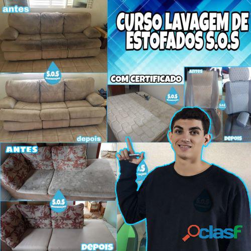 Curso lavagem de estofados