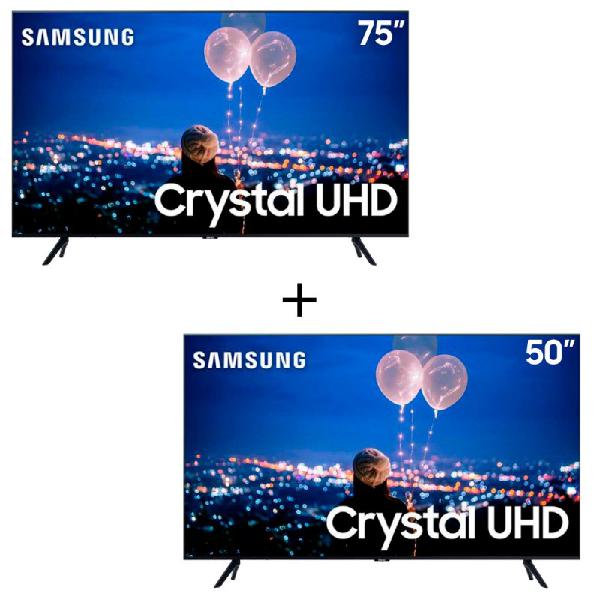 Combo smart tv samsung crystal uhd 4k 50&quot; 50tu8000 &amp; crystal