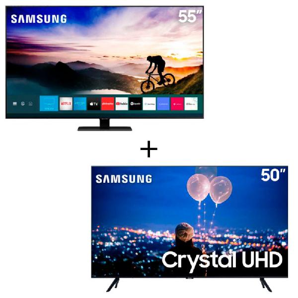 Combo Smart TV Samsung Crystal UHD 4K 50" 50TU8000 & QLED 4K